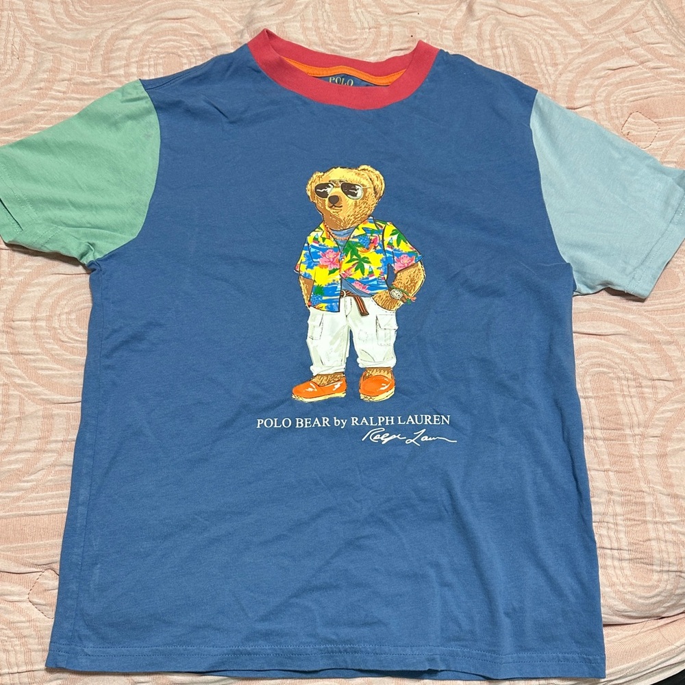 Ralph Lauren Polo Bear T-Shirt boys size M 10/12, smoke free home - Picture 2 of 4